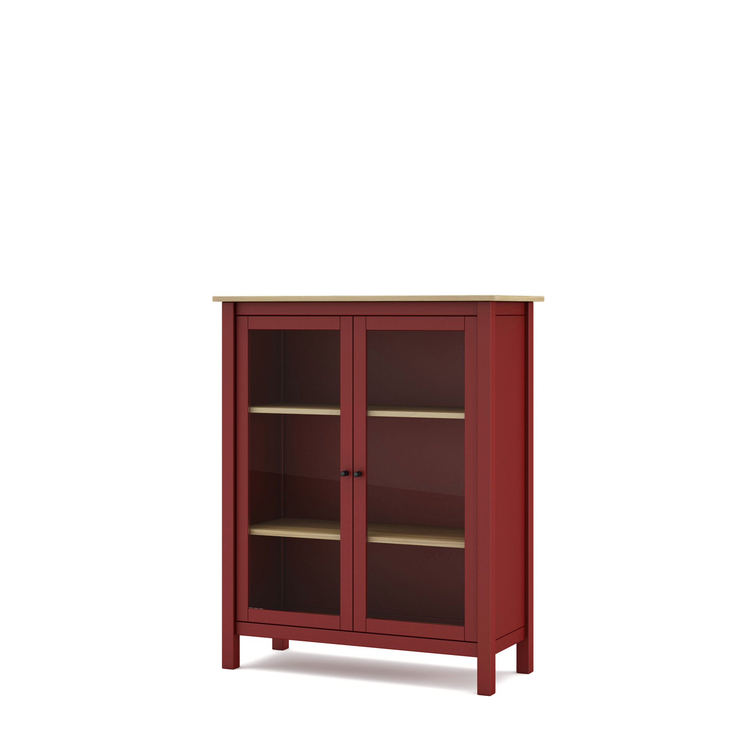 VITRINA MISTI 2P BURDEOS/ROBLE - Imagen 7