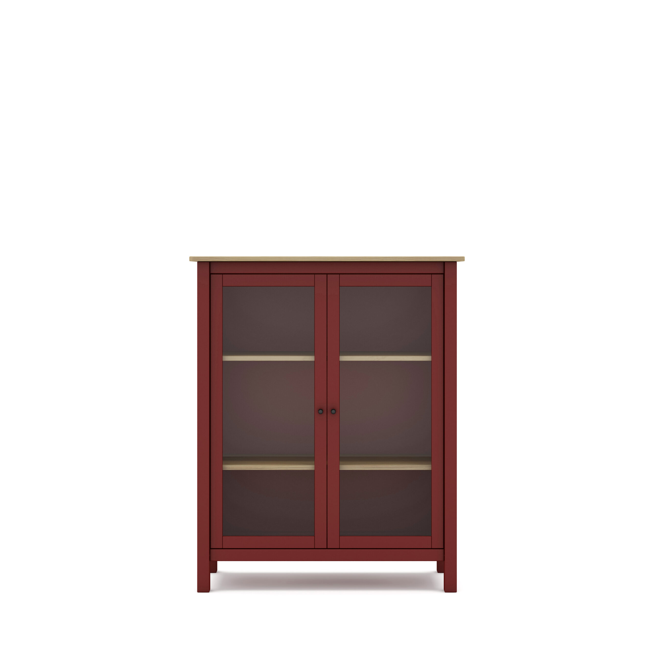 VITRINA MISTI 2P BURDEOS/ROBLE - Imagen 9