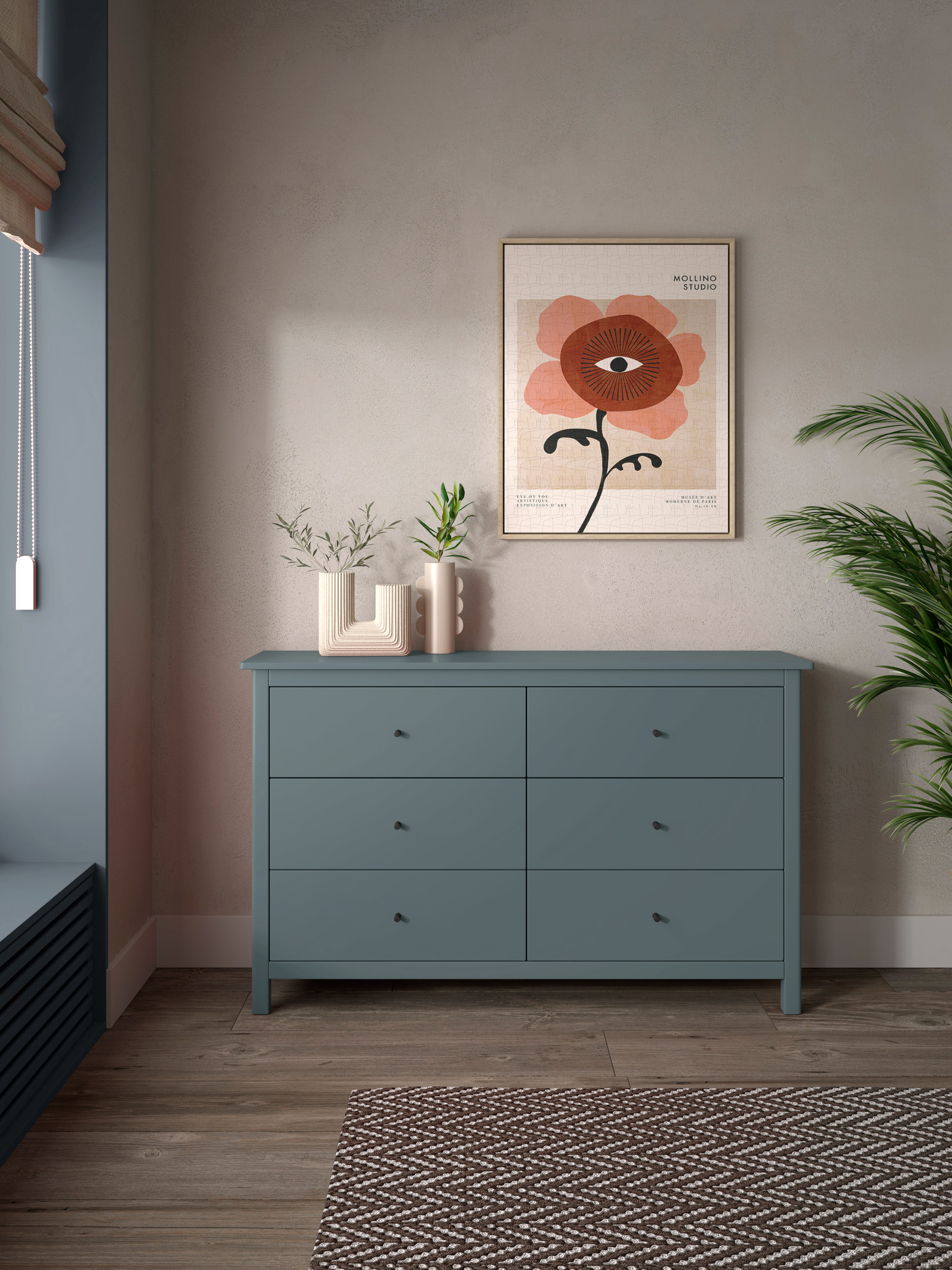 COMODA MISTI 6C VERDE KAKI 444C - Imagen 2