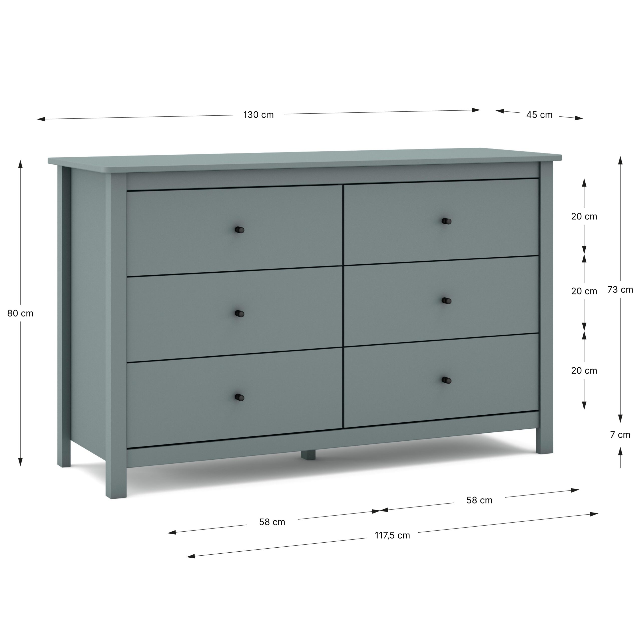 COMODA MISTI 6C VERDE KAKI 444C - Imagen 3