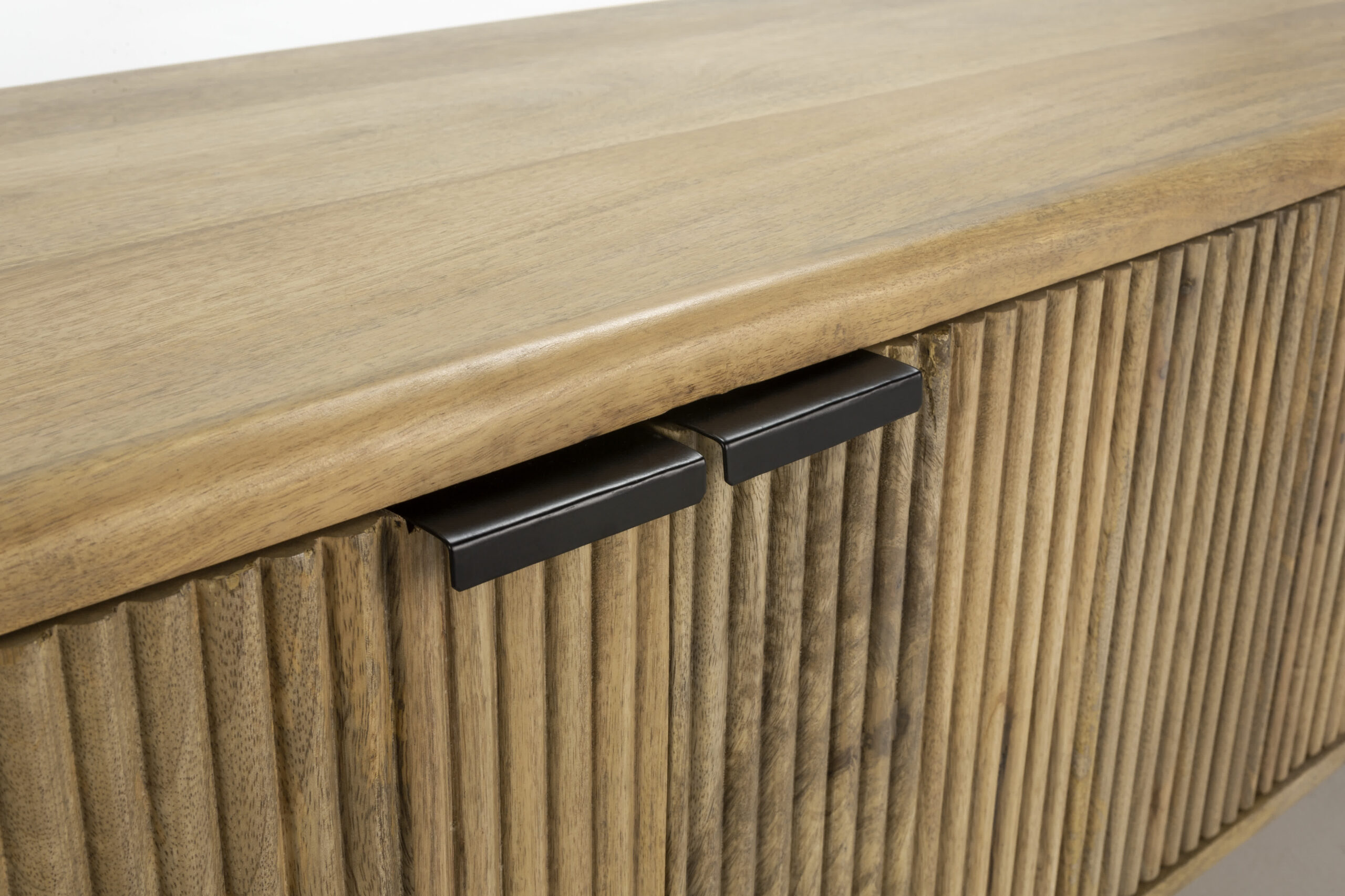 MUEBLE TV MUNDRA 3P MADERA MANGO PATA METAL - Imagen 4