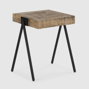 MESA RINCON INDRA MADERA MANGO NATURAL PATA METAL