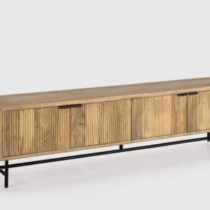 MUEBLE TV MUNDRA 4P MADERA MANGO PATA METAL
