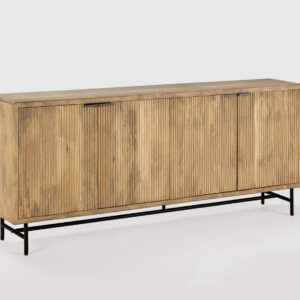 APARADOR MUNDRA 4P 190CM MADERA MANGO PATA METAL