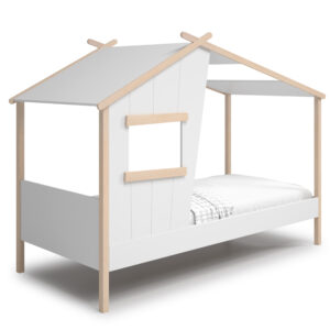CAMA CABAÑA LUBA 90CM BLANCO/CERA BLANCA