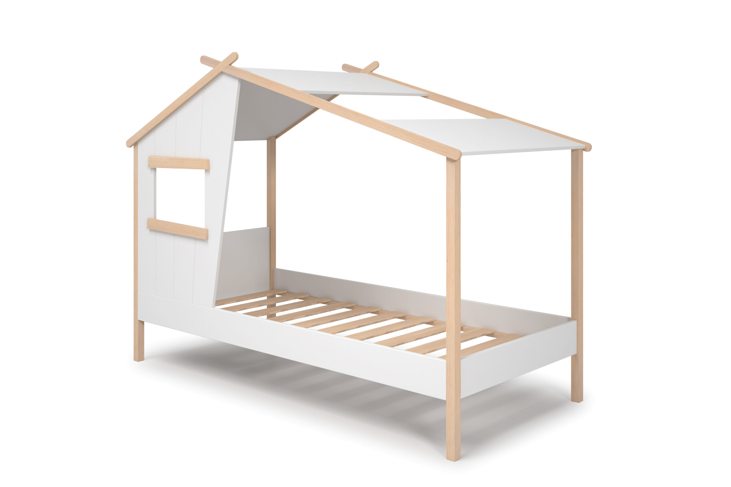 CAMA CABAÑA LUBA 90CM BLANCO/CERA BLANCA - Imagen 8