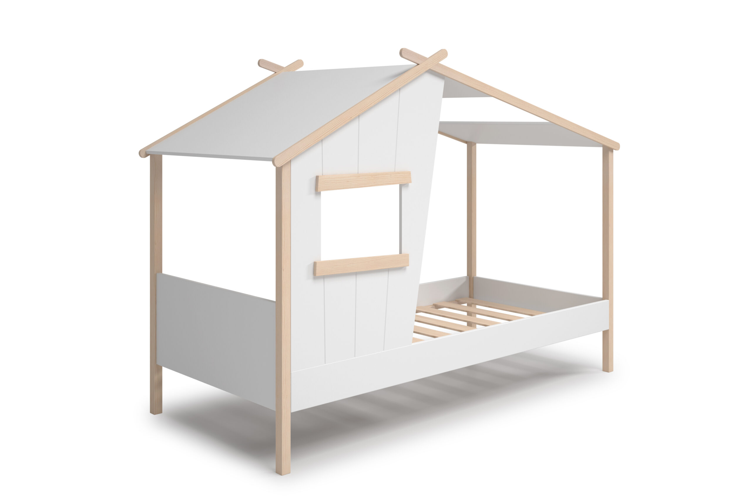 CAMA CABAÑA LUBA 90CM BLANCO/CERA BLANCA - Imagen 11