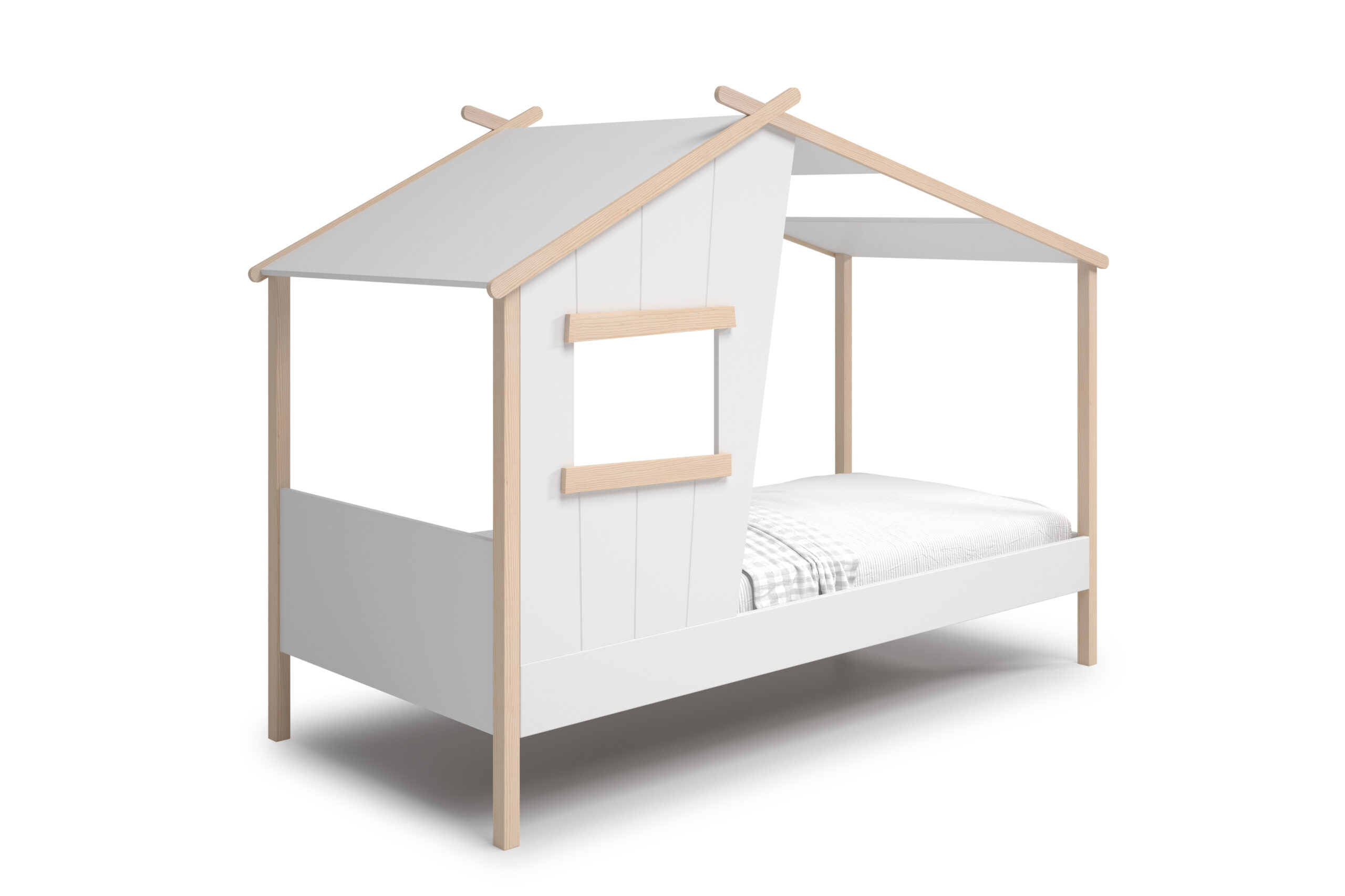 CAMA CABAÑA LUBA 90CM BLANCO/CERA BLANCA - Imagen 12