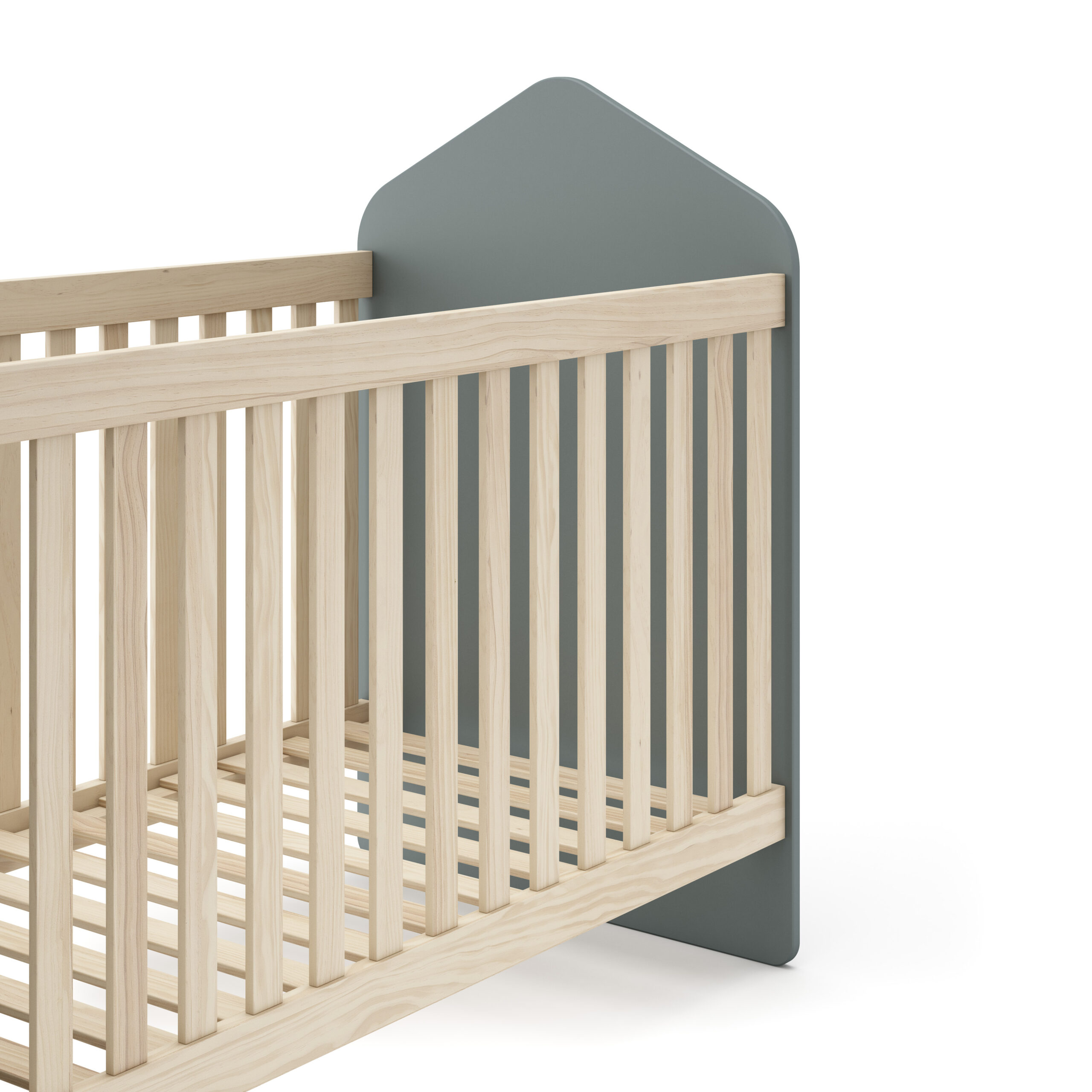 CUNA ESTEFANIA VERDE KAKI 444C/CERA BLANCA - Imagen 4