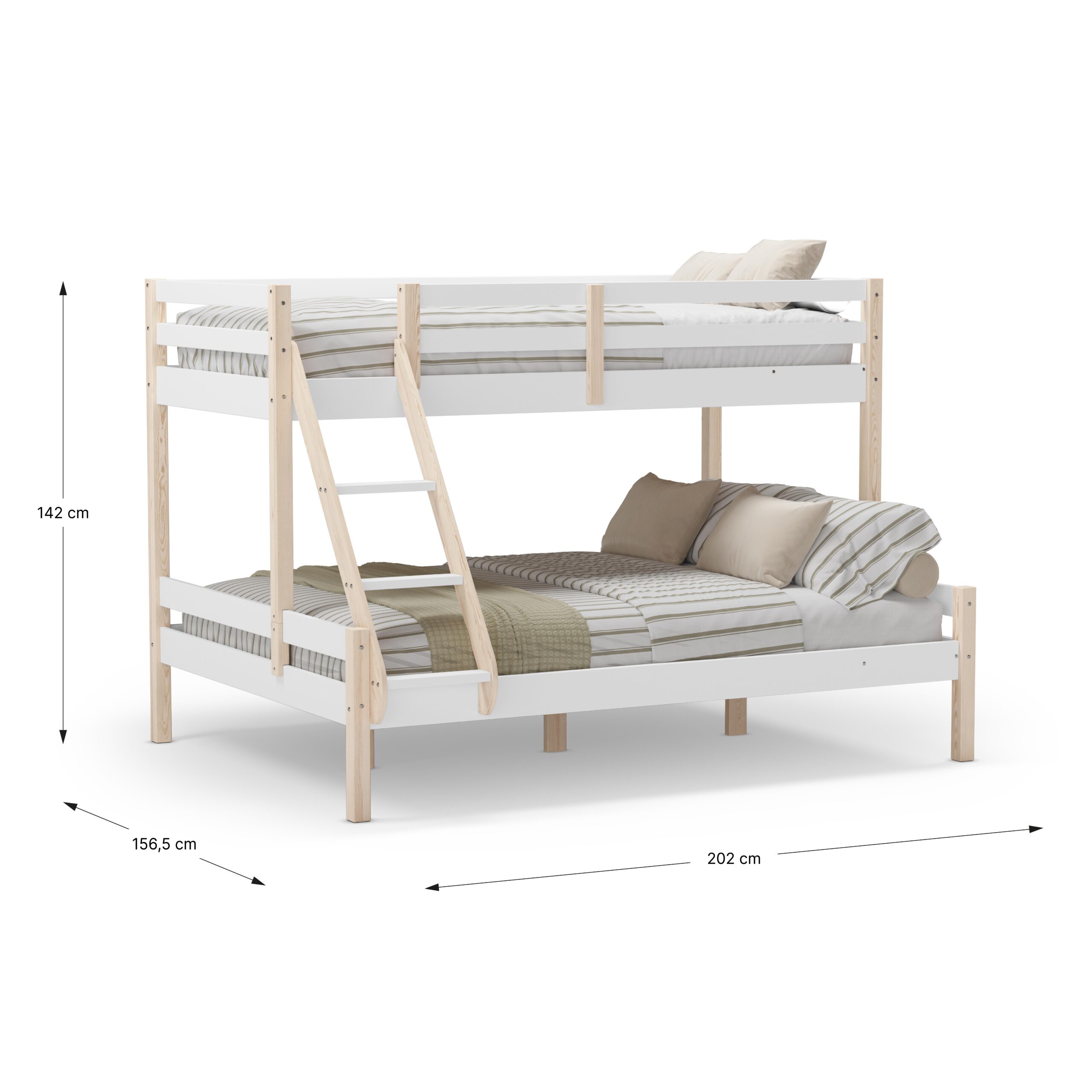 LITERA LIVIA 90/140X190 BLANCO/CERA BLANCA C/SM - Imagen 4