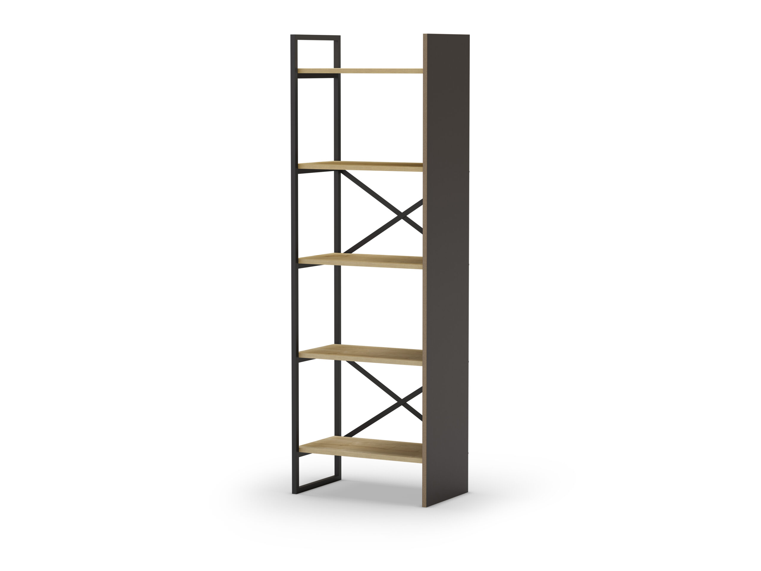 ESTANTERIA ARA 58CM ROBLE/NEGRO SILKY - Imagen 4