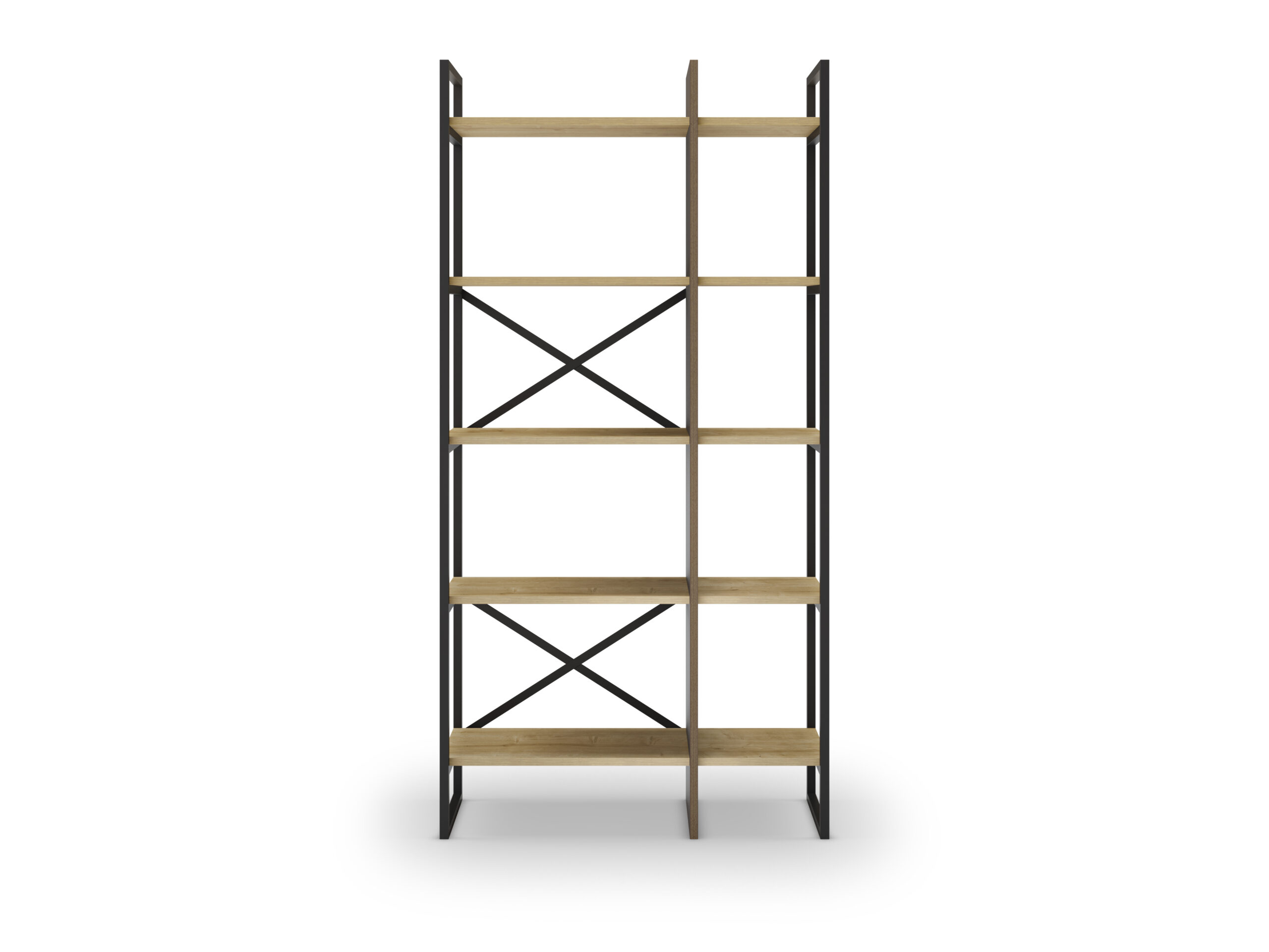 ESTANTERIA ARA 87.5CM ROBLE/NEGRO SILKY - Imagen 5