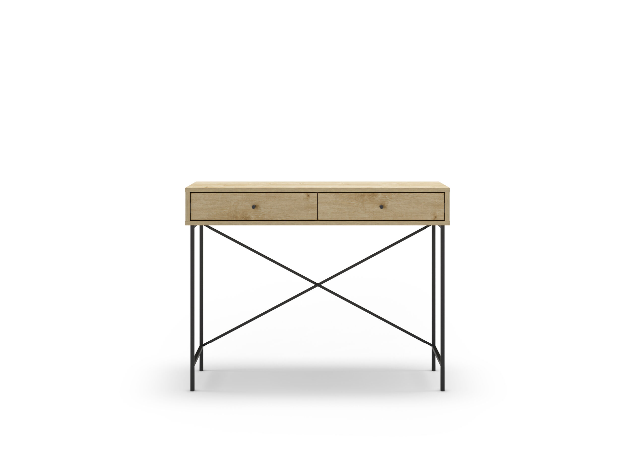 CONSOLA TITAN 2C ROBLE PATA METAL - Imagen 7