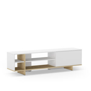 MUEBLE TV CEQUOIA 1P4H BLANCO/ROBLE