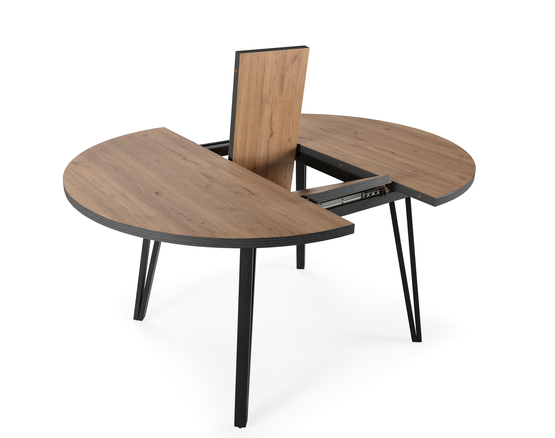 MESA REDONDA Ext/Nat CLEO 120/150 NATURAL/CANTO BO - Imagen 4