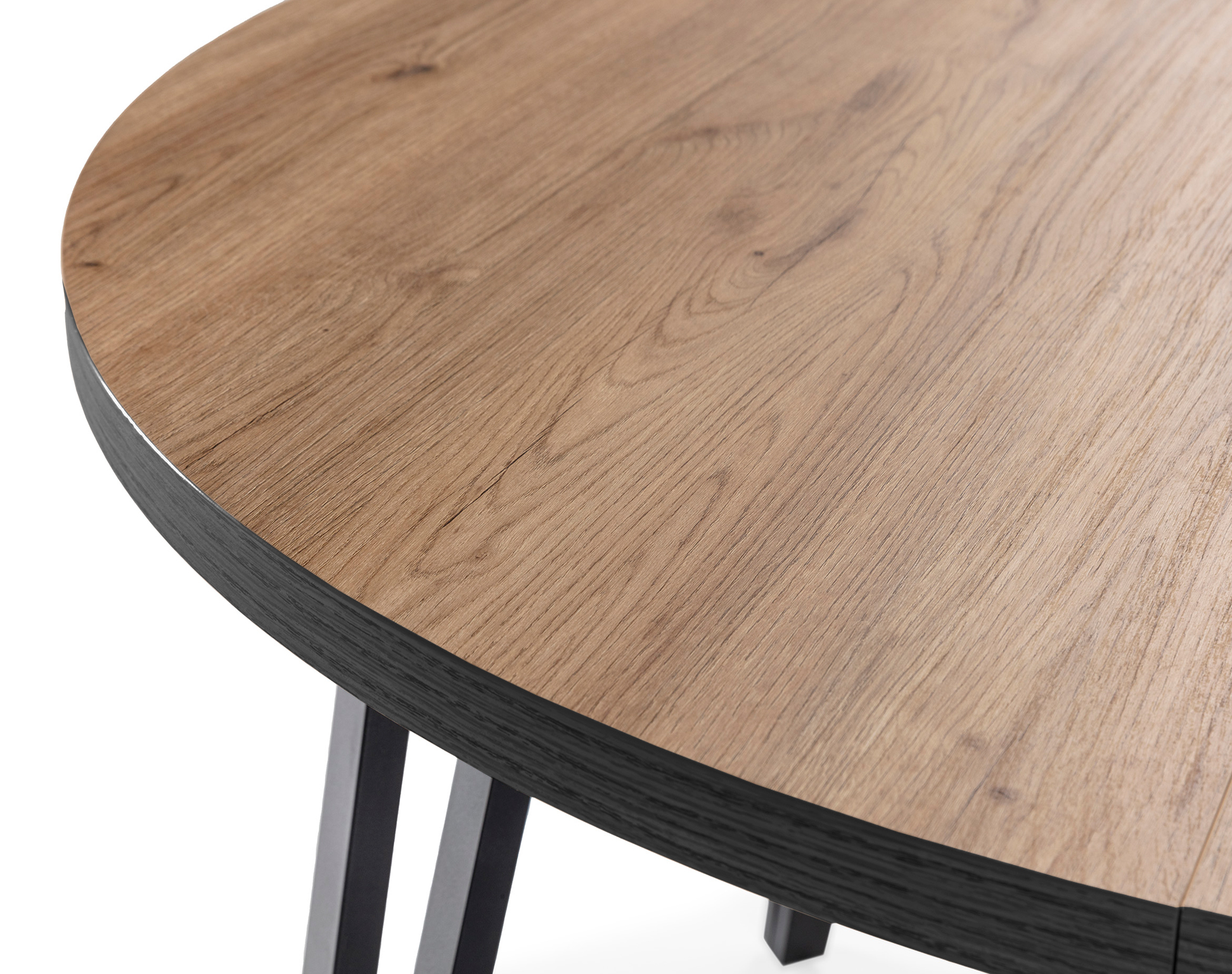 MESA REDONDA Ext/Nat CLEO 120/150 NATURAL/CANTO BO - Imagen 9