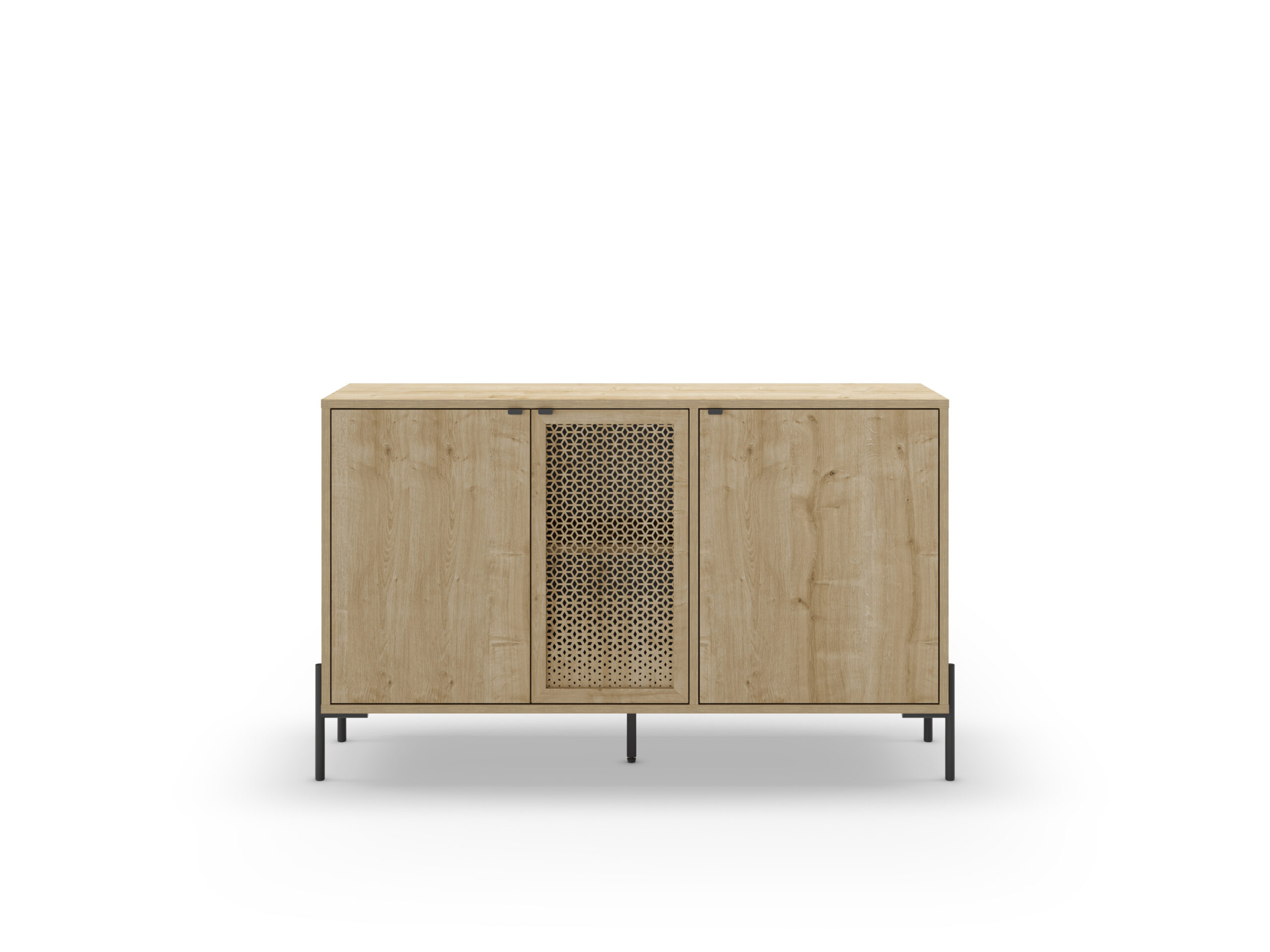 APARADOR INCA 3P ROBLE PATA METAL - Imagen 7