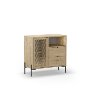 MUEBLE AUX. INCA 1P1H2C ROBLE PATA METAL