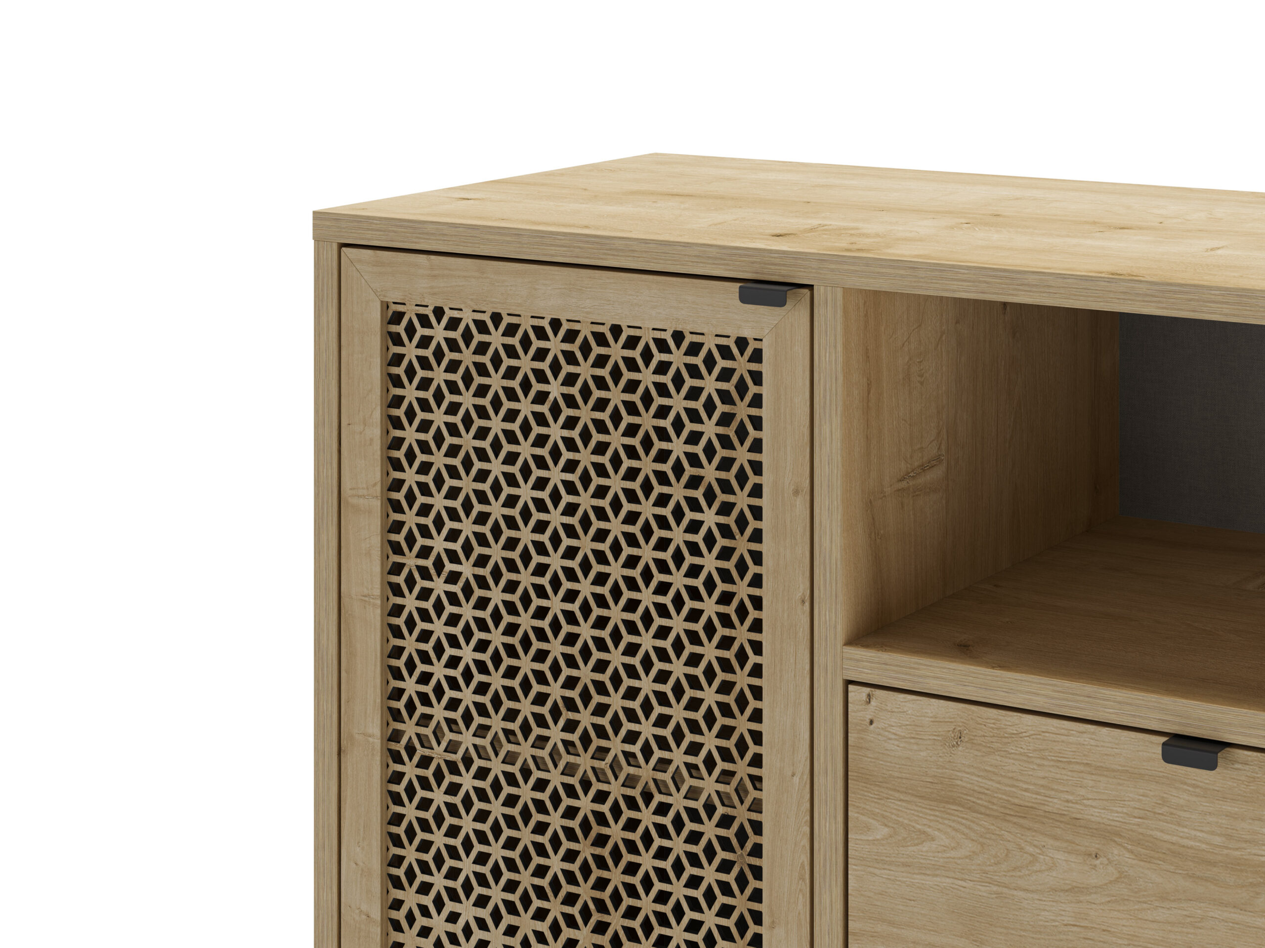 MUEBLE AUX. INCA 1P1H2C ROBLE PATA METAL - Imagen 5