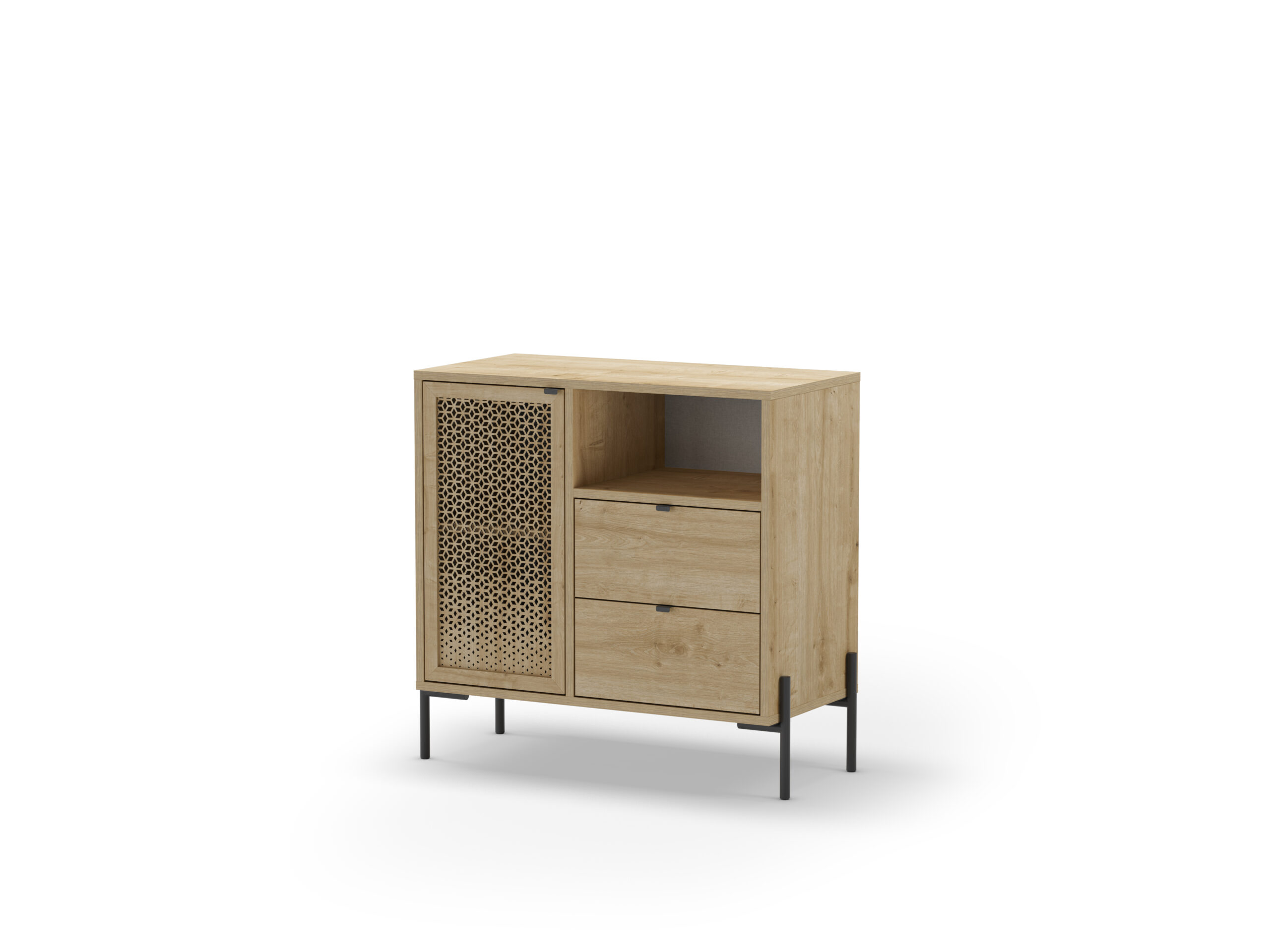 MUEBLE AUX. INCA 1P1H2C ROBLE PATA METAL - Imagen 7