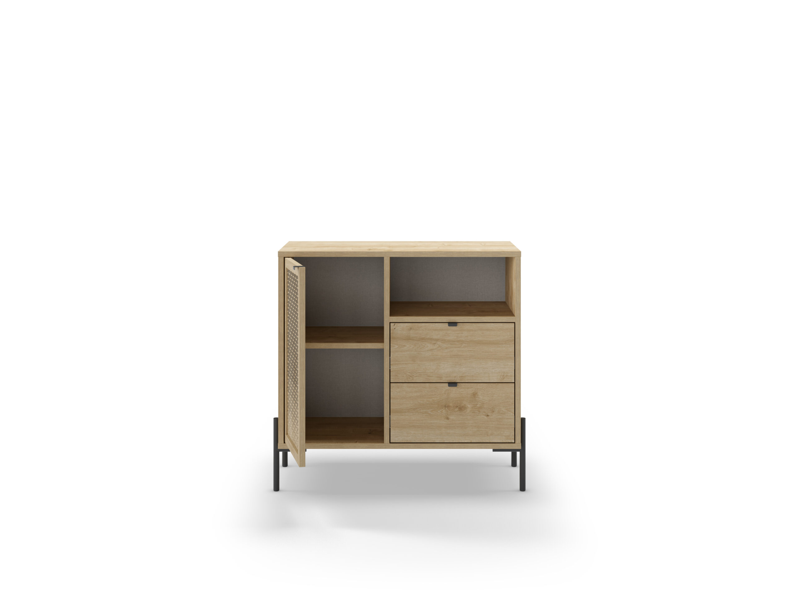 MUEBLE AUX. INCA 1P1H2C ROBLE PATA METAL - Imagen 8