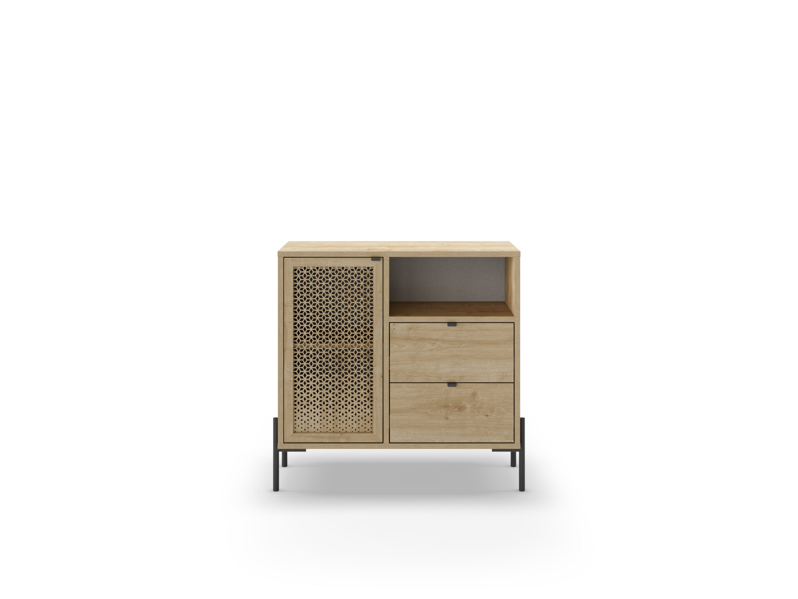 MUEBLE AUX. INCA 1P1H2C ROBLE PATA METAL - Imagen 9