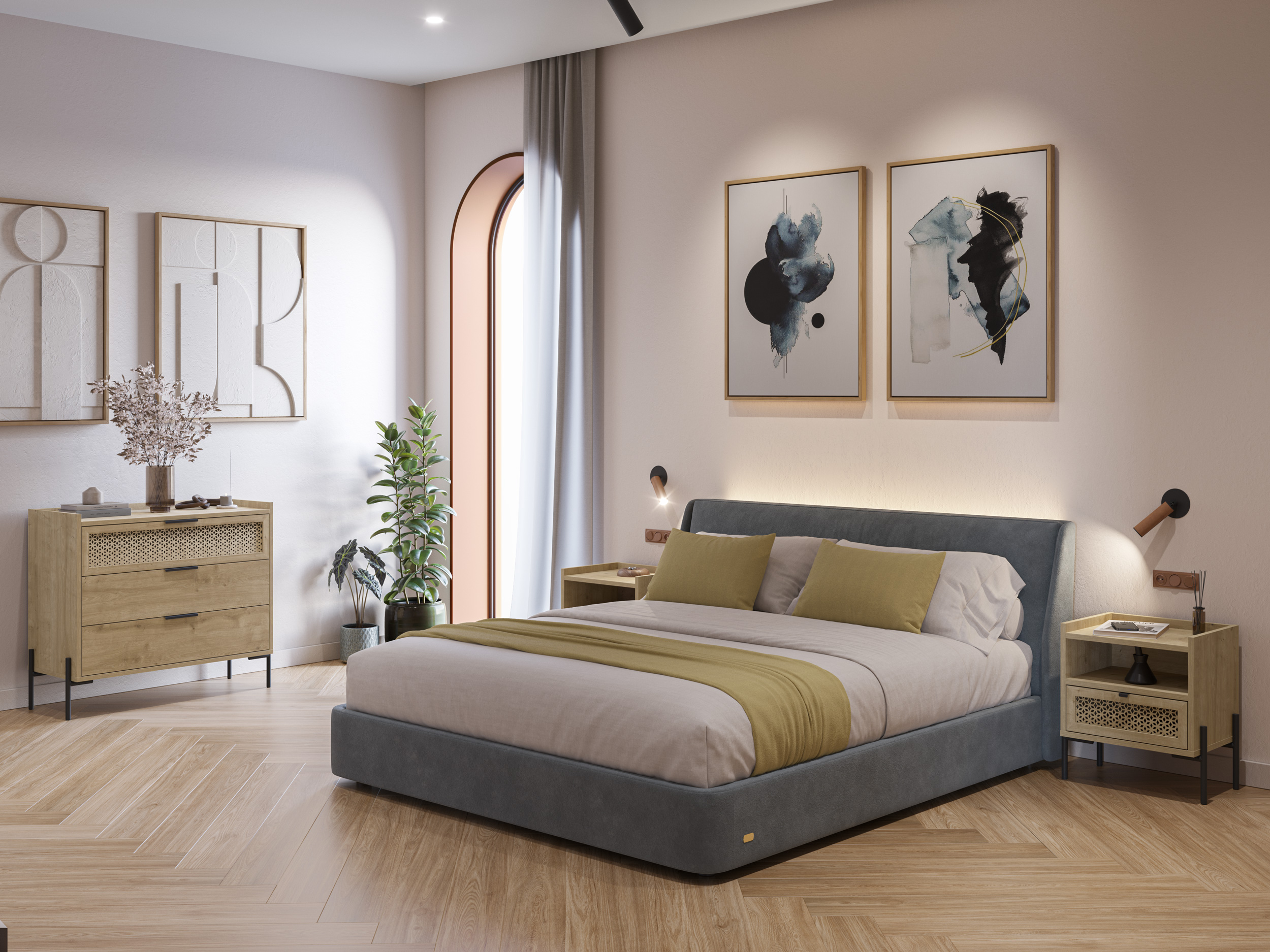 MESITA INCA 1C1H ROBLE PATA METAL - Imagen 3