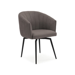 SILLON GIRATORIO ENKA GRIS OSCURO 1P/CAJA