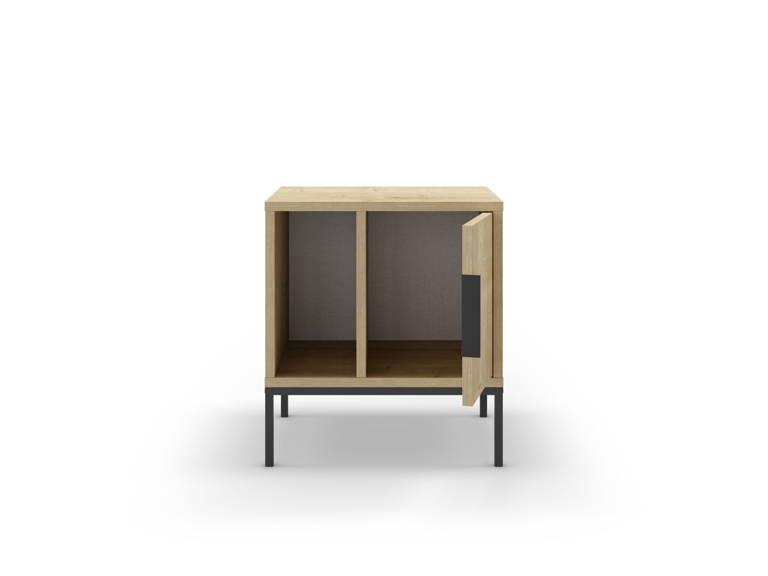 MESITA LANI 1P1H ROBLE PATA RECTA - Imagen 2