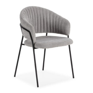 SILLA LETICIA GRIS CLARO 2P/CAJA