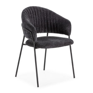 SILLA LETICIA GRIS OSCURO 2P/CAJA