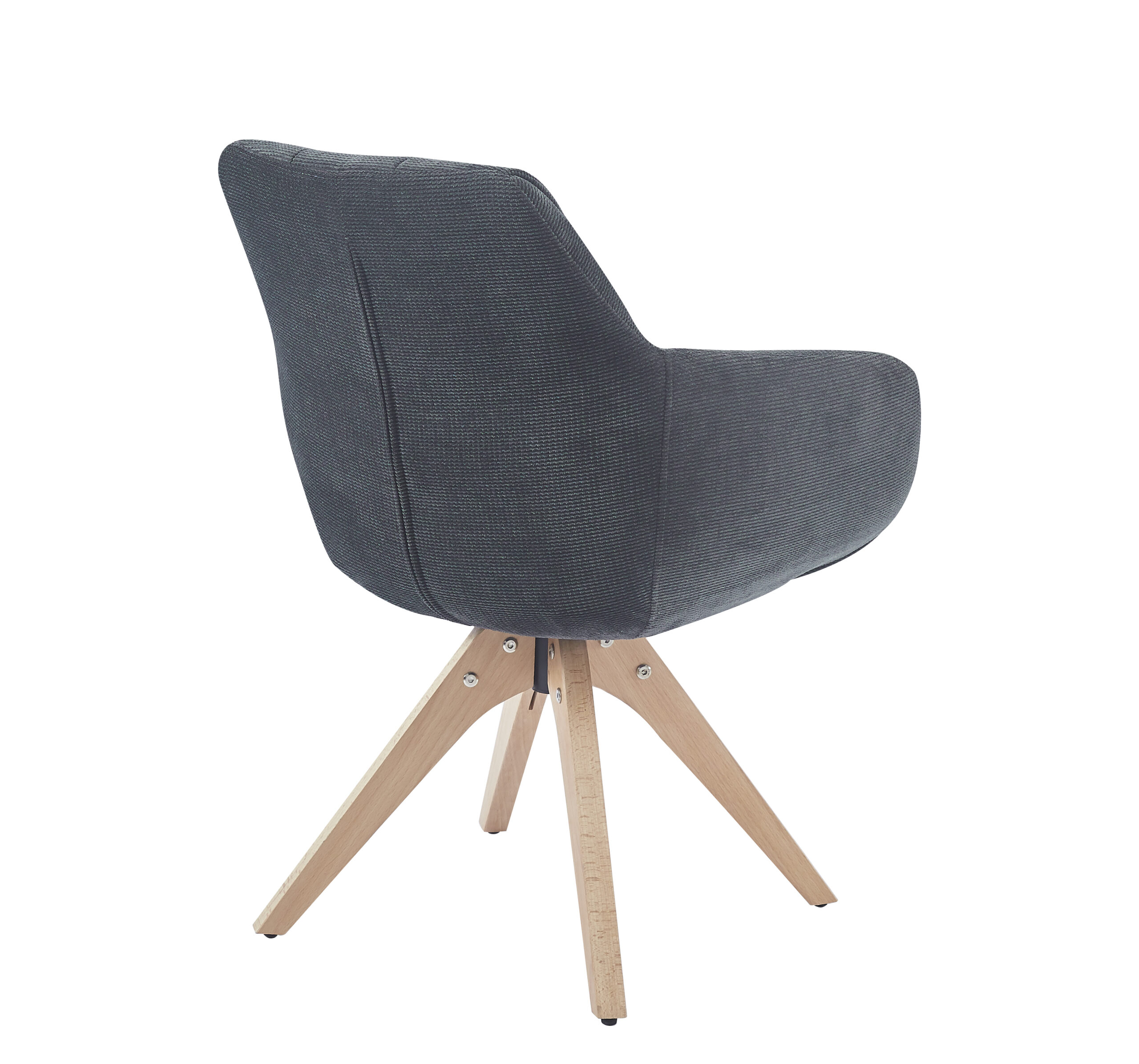 SILLON GIRATORIO LEIRE GRIS ANTRACITA 2P/CAJA - Imagen 3