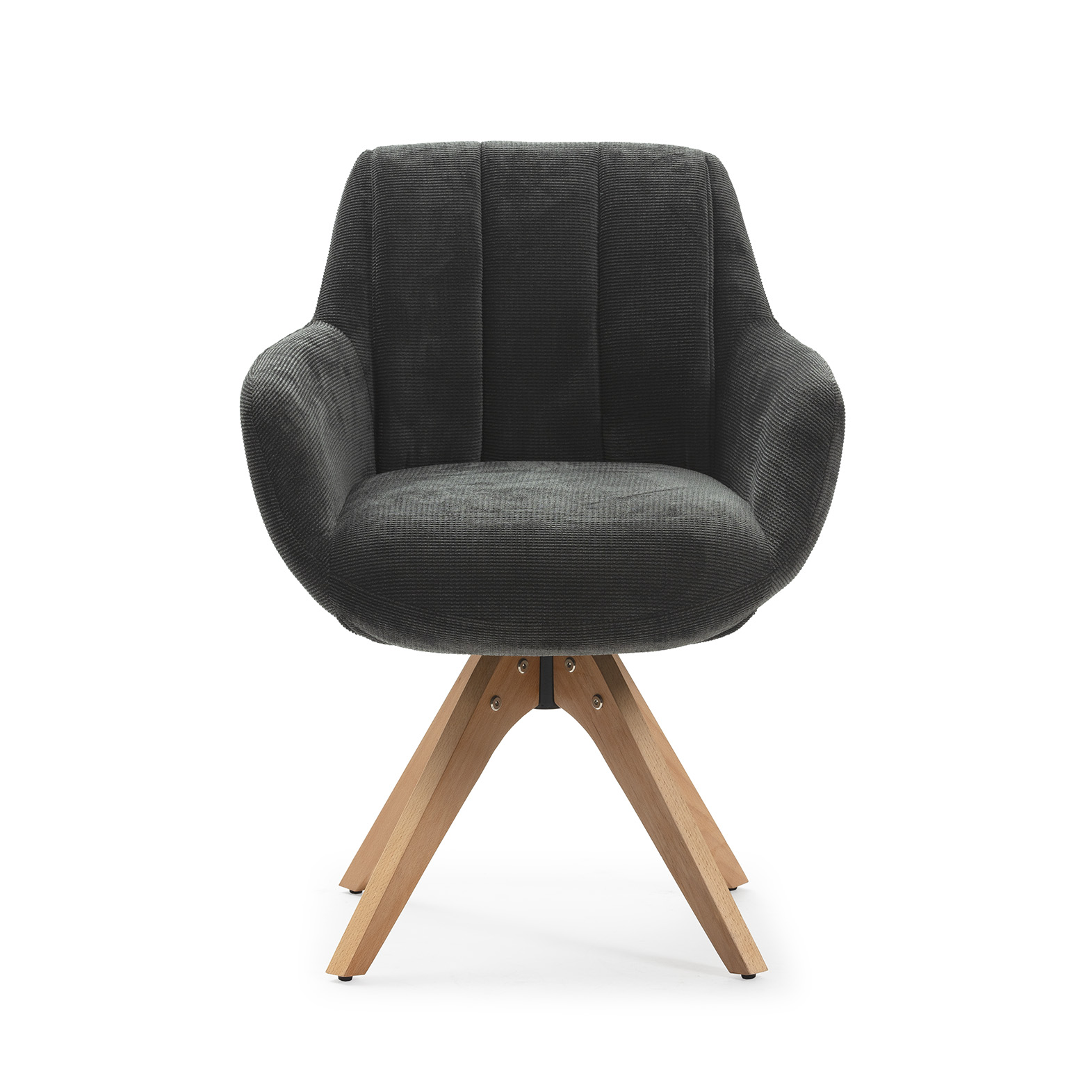 SILLON GIRATORIO LEIRE GRIS ANTRACITA 2P/CAJA - Imagen 10