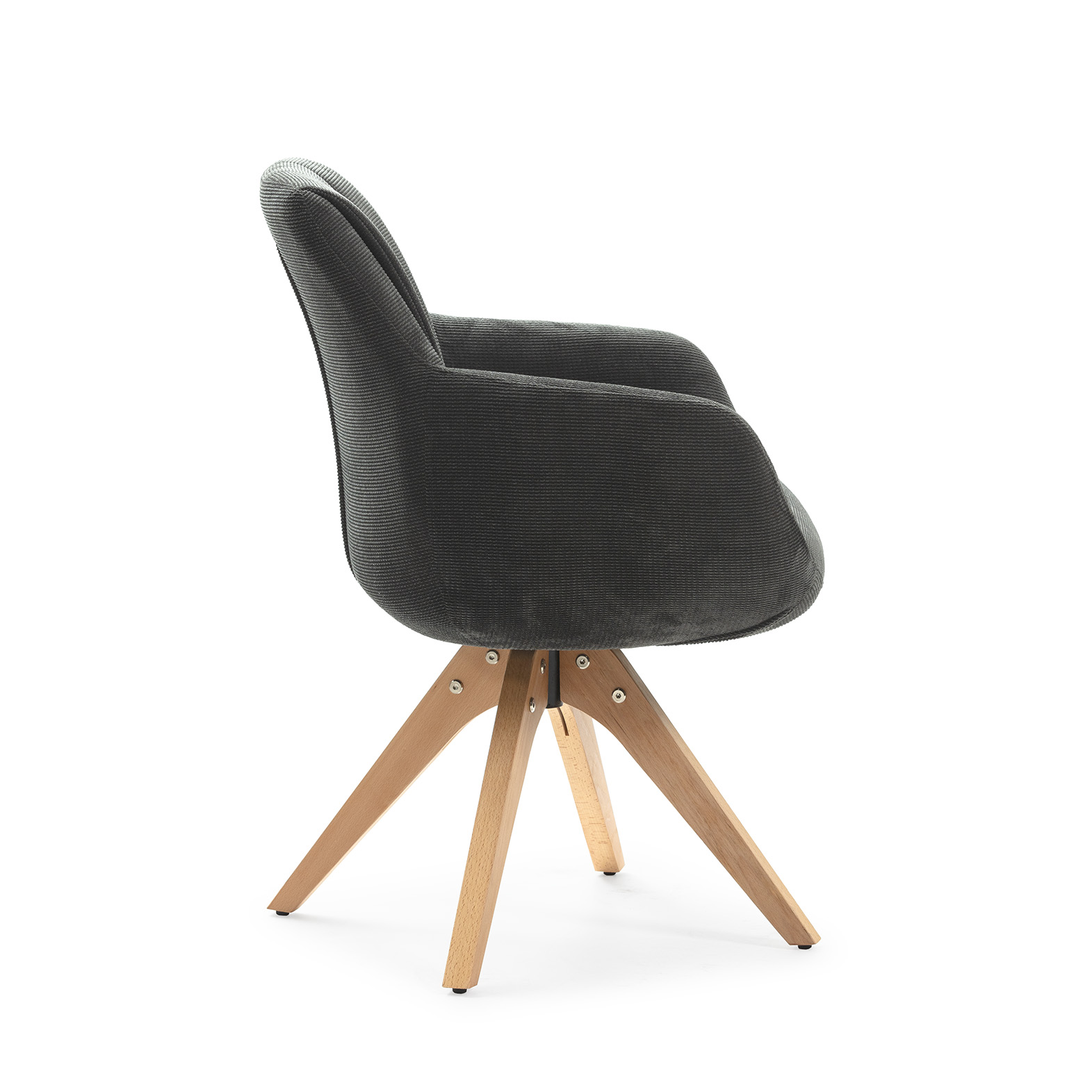 SILLON GIRATORIO LEIRE GRIS ANTRACITA 2P/CAJA - Imagen 11