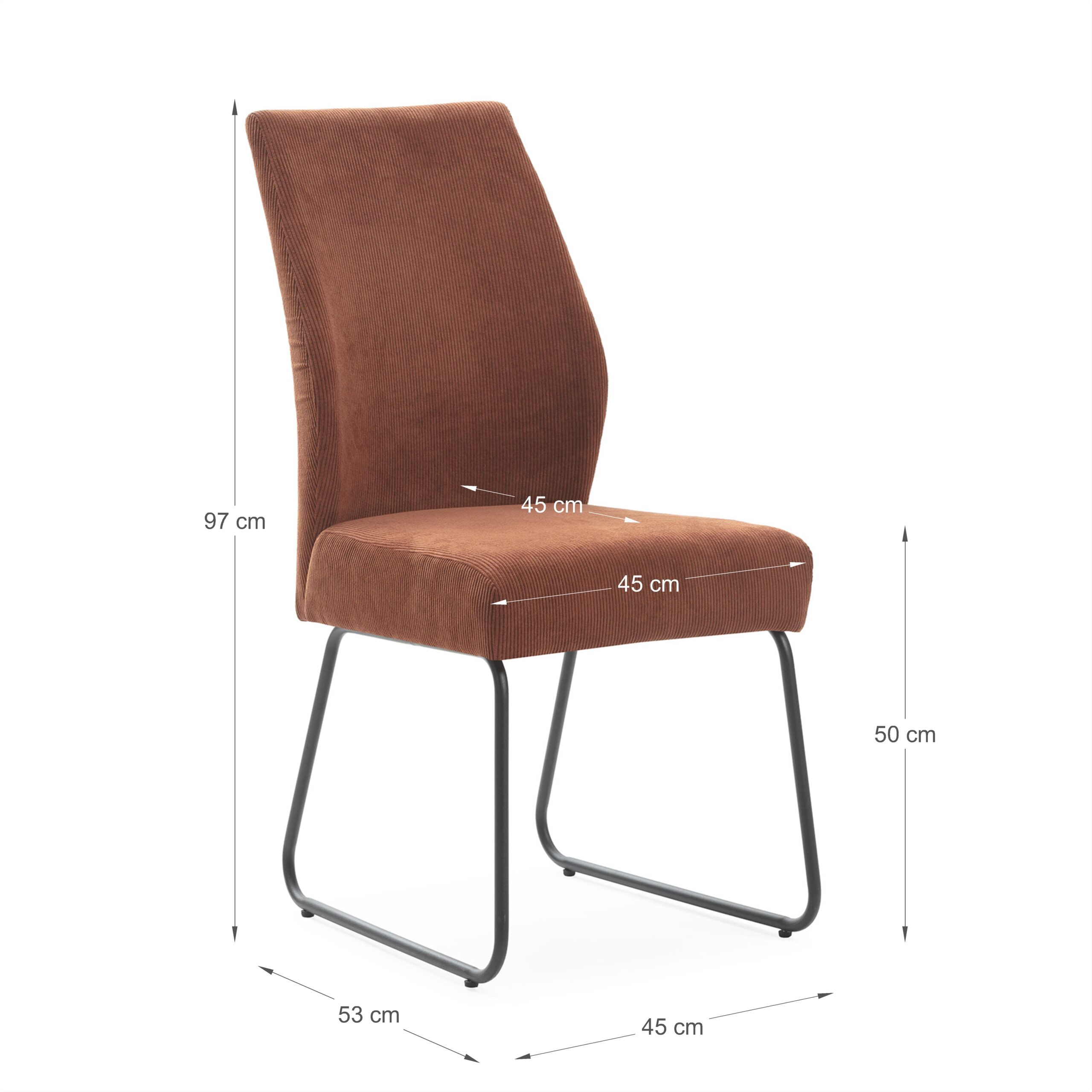 SILLA ALAN MARRON-TEJA 4P/CAJA - Imagen 3