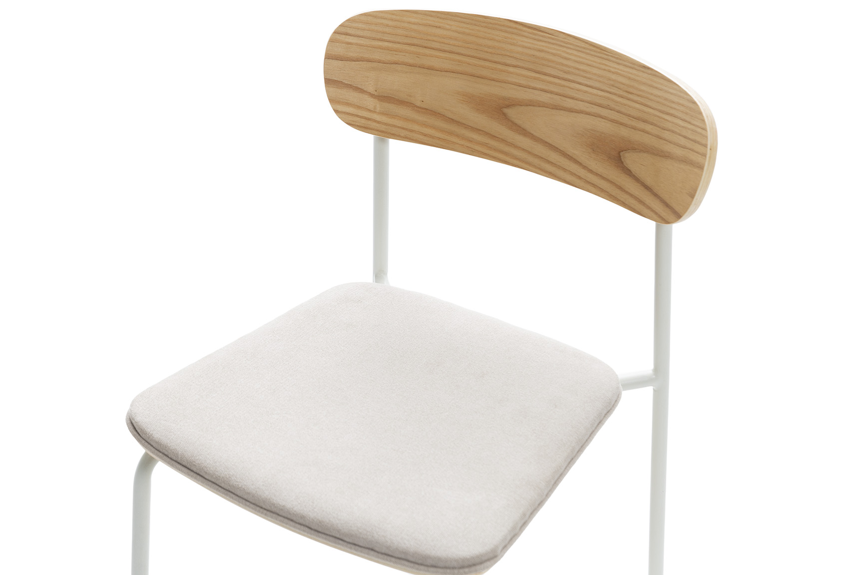 SILLA ADRIANA BEIGE/PATAS BLANCAS 2P/CAJA - Imagen 5