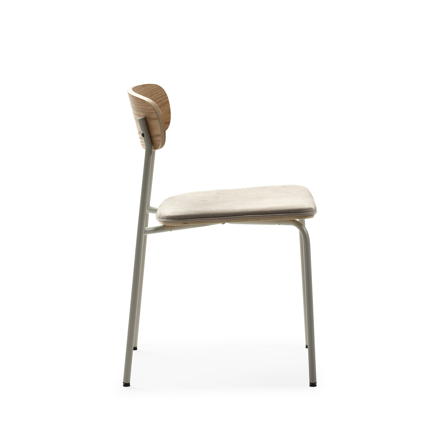 SILLA ADRIANA BEIGE/PATAS BLANCAS 2P/CAJA - Imagen 7