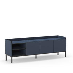 MUEBLE TV ADARA 3P2H 160CM AZUL/NEGRO