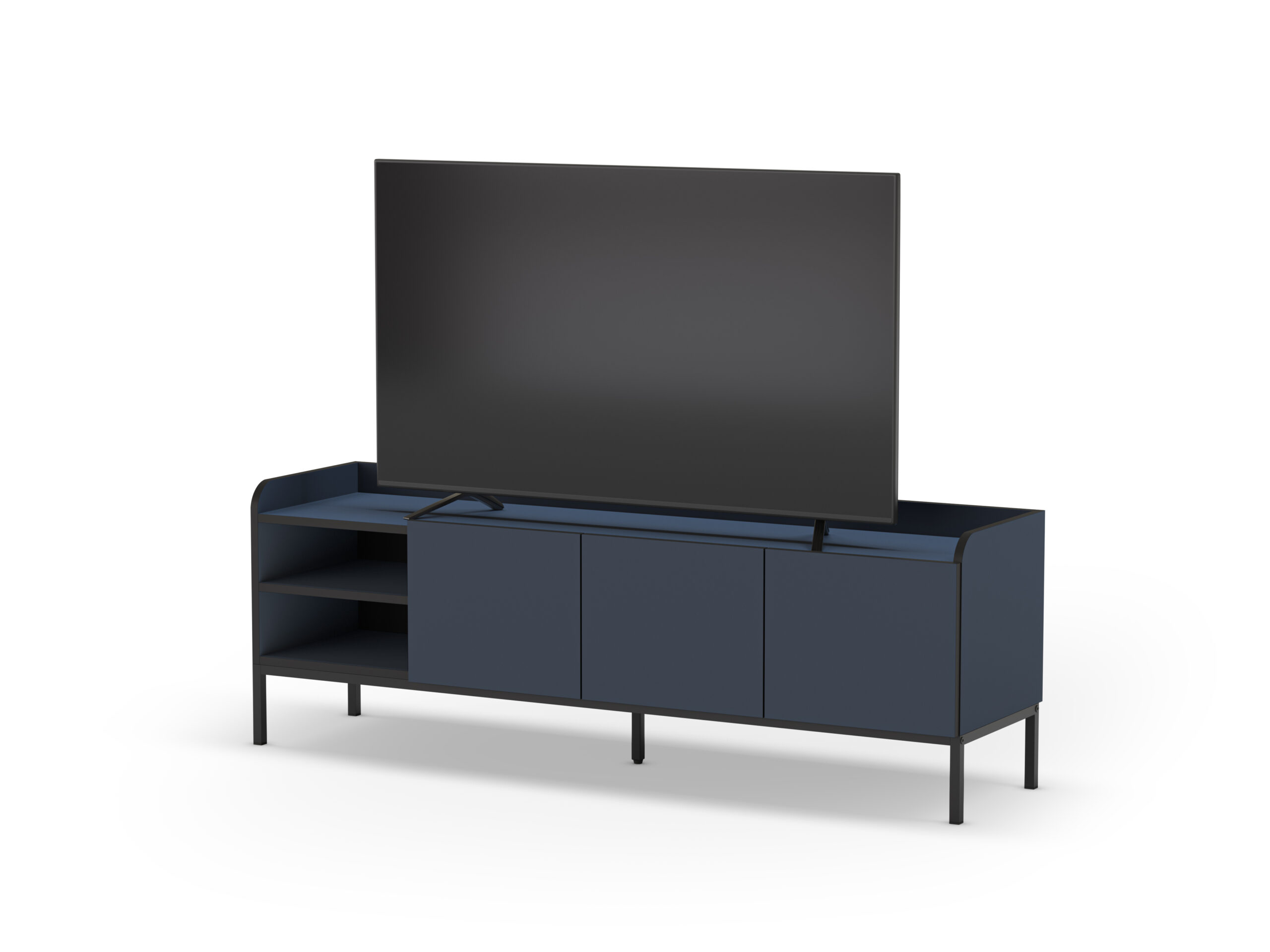 MUEBLE TV ADARA 3P2H 160CM AZUL/NEGRO - Imagen 7
