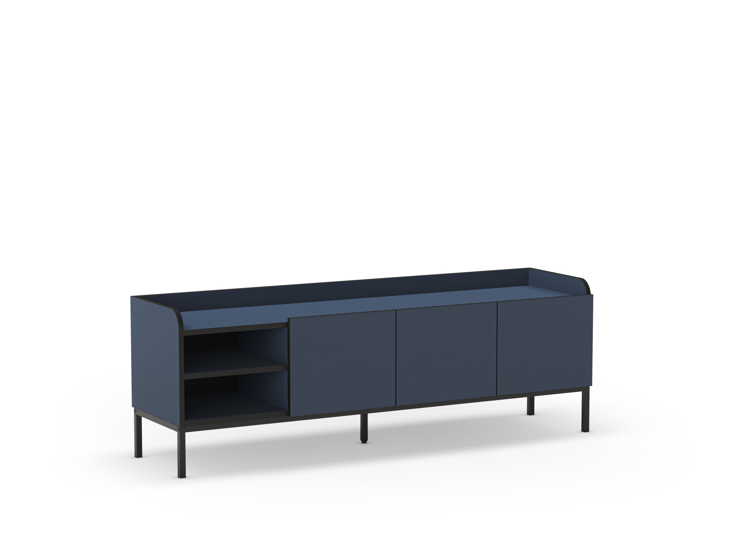 MUEBLE TV ADARA 3P2H 160CM AZUL/NEGRO - Imagen 11