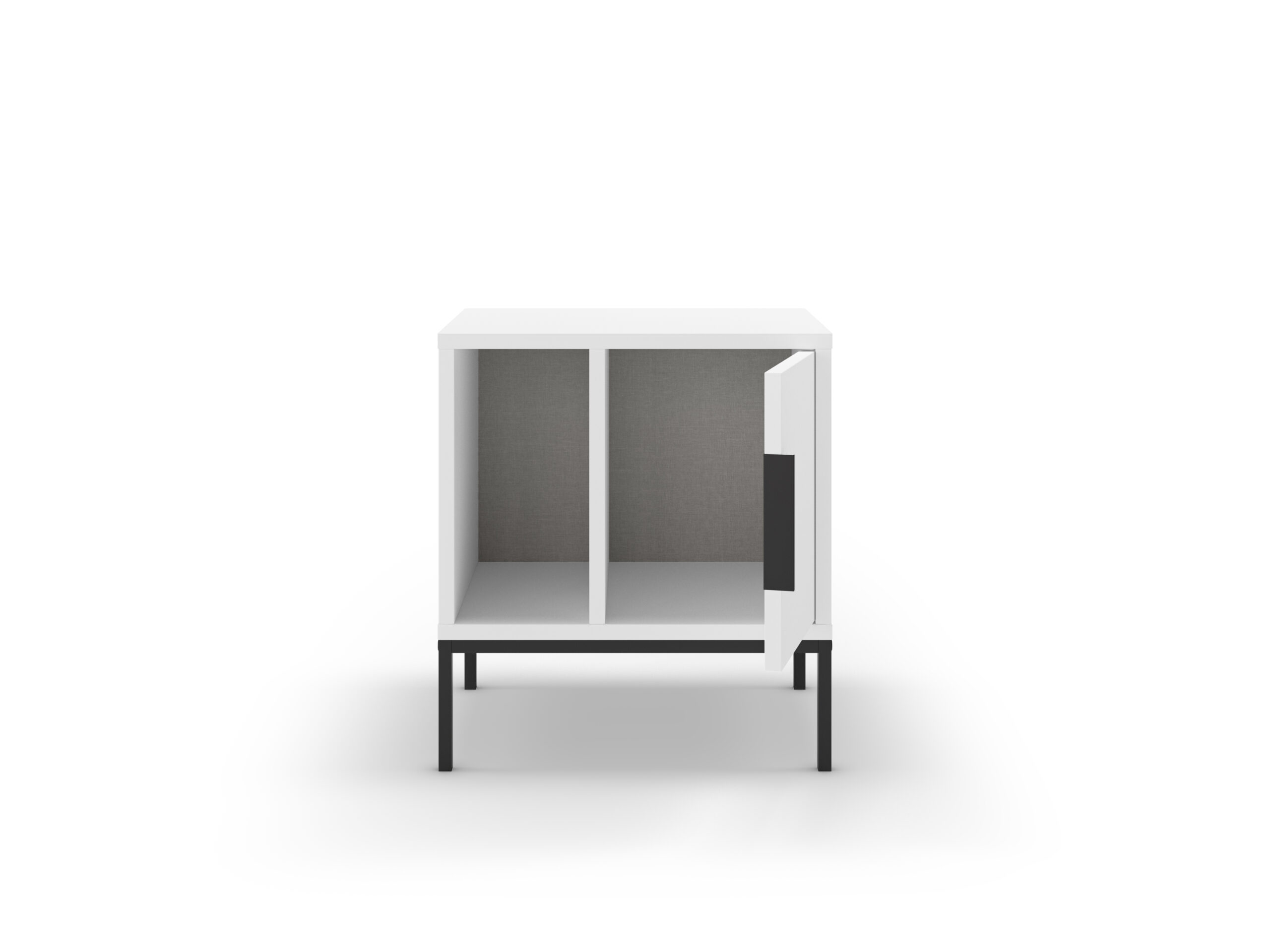 MESITA LANI 1P1H BLANCO PATA RECTA - Imagen 2