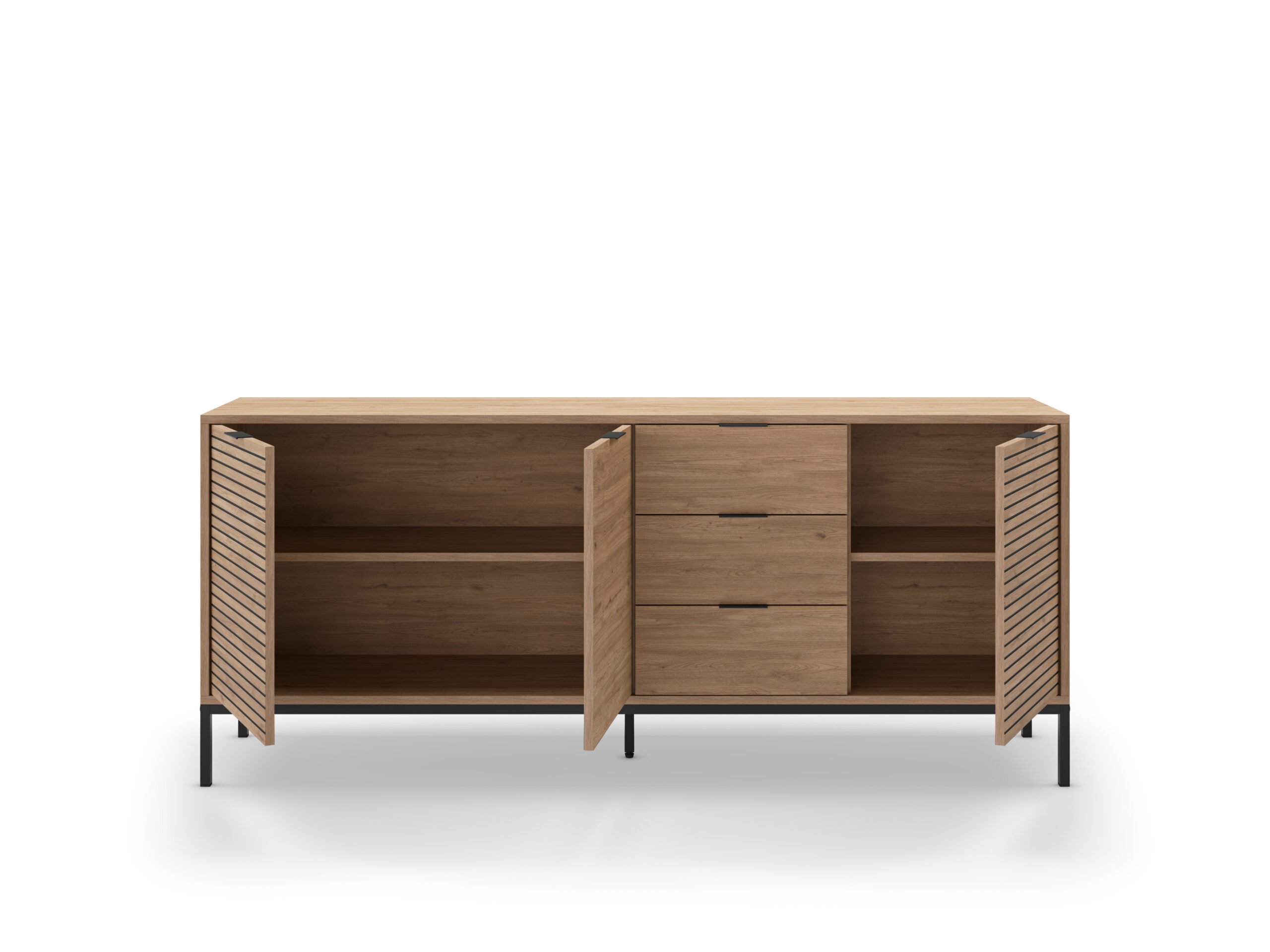 APARADOR ARIEL 3P3C 180CM SEPET PATA METAL - Imagen 2