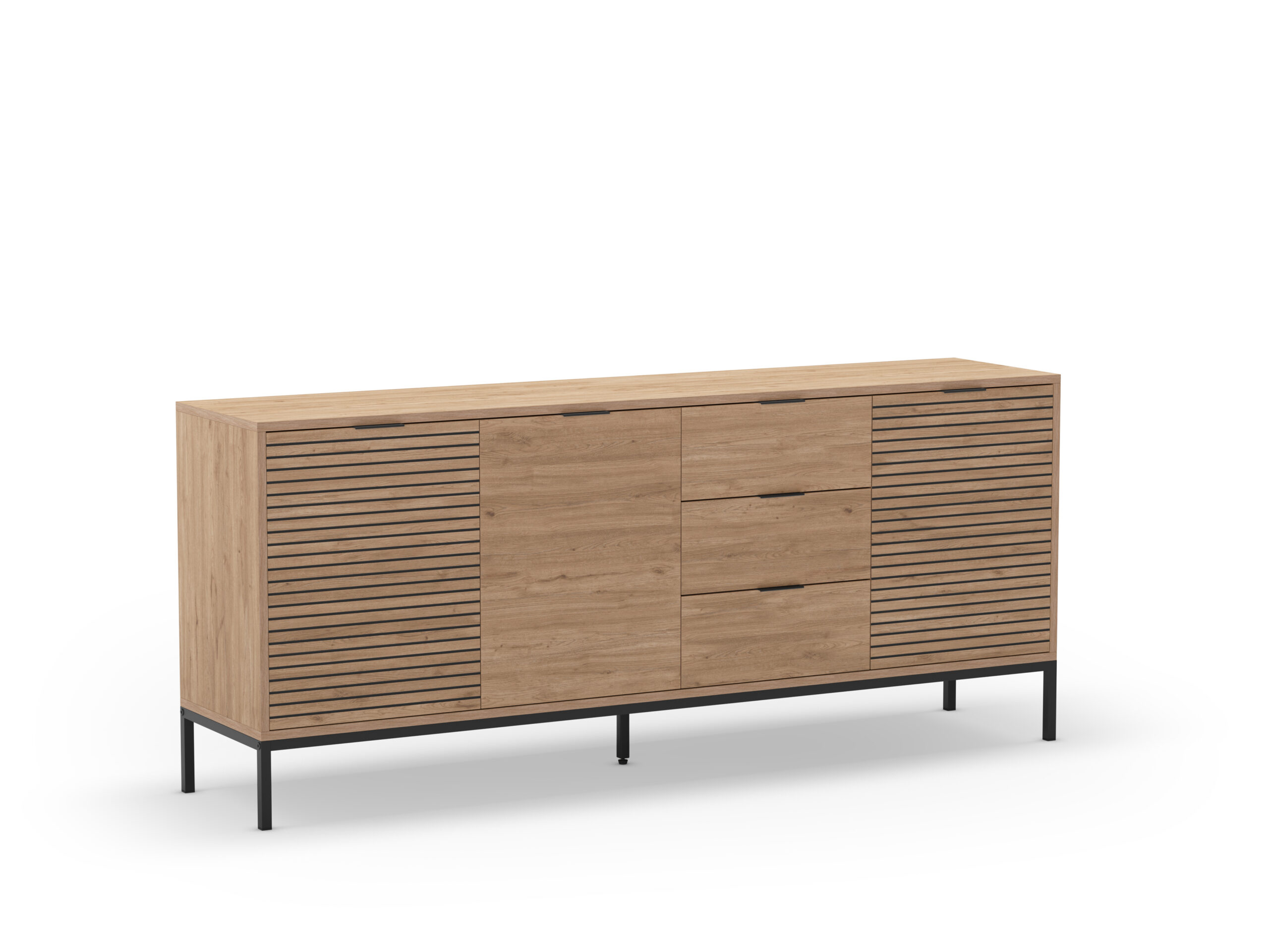 APARADOR ARIEL 3P3C 180CM SEPET PATA METAL - Imagen 9