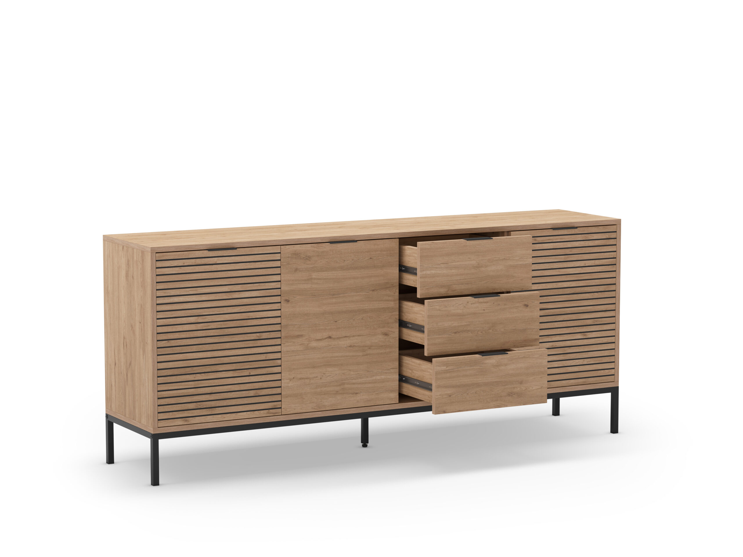 APARADOR ARIEL 3P3C 180CM SEPET PATA METAL - Imagen 10