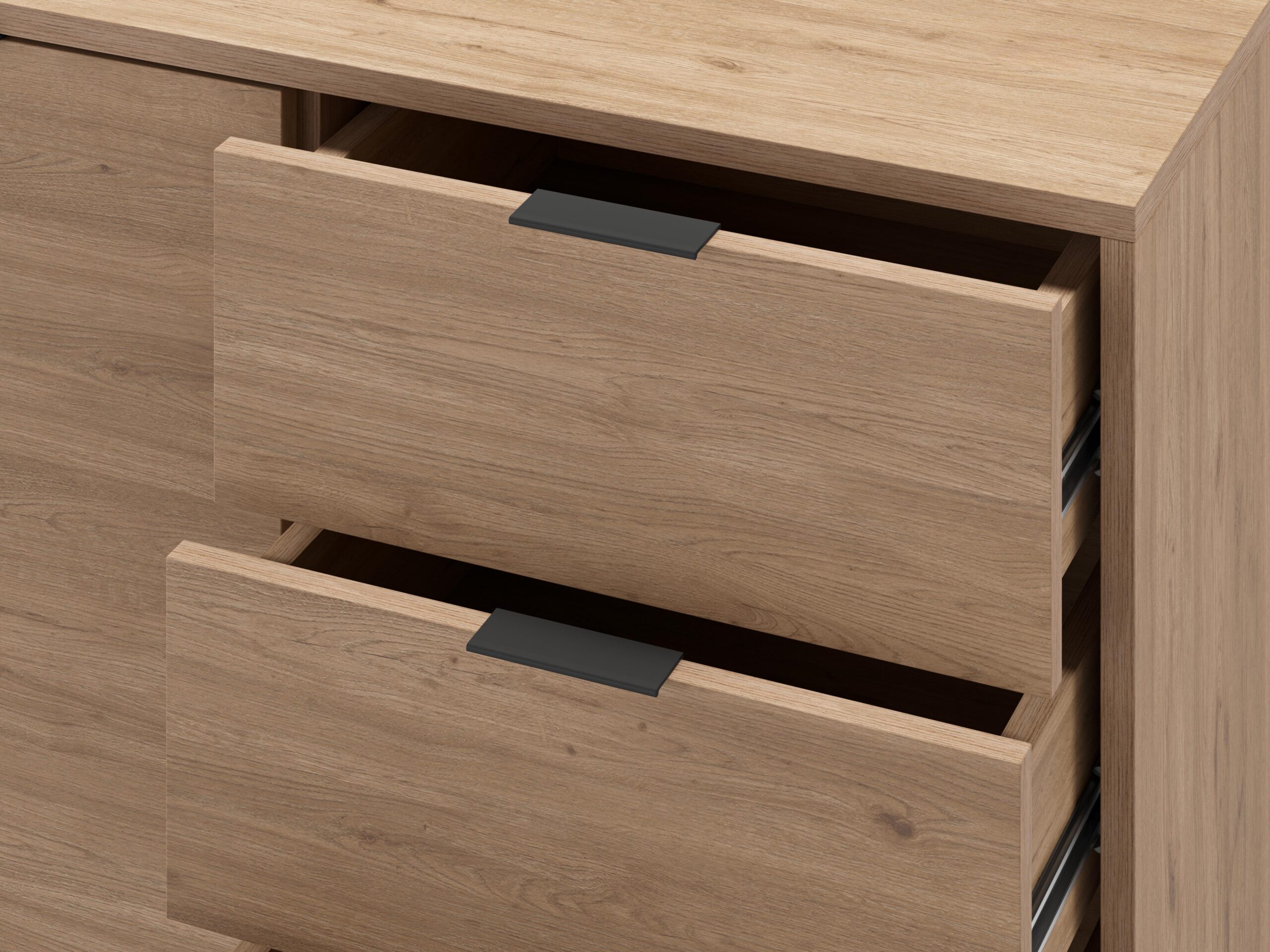 APARADOR ARIEL 2P3C 140CM SEPET PATA METAL - Imagen 5