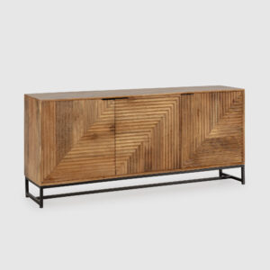 APARADOR NEREIDA 170CM NATURAL PATA METAL