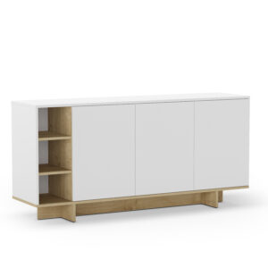 APARADOR CEQUOIA 3P3H 170CM BLANCO/ROBLE