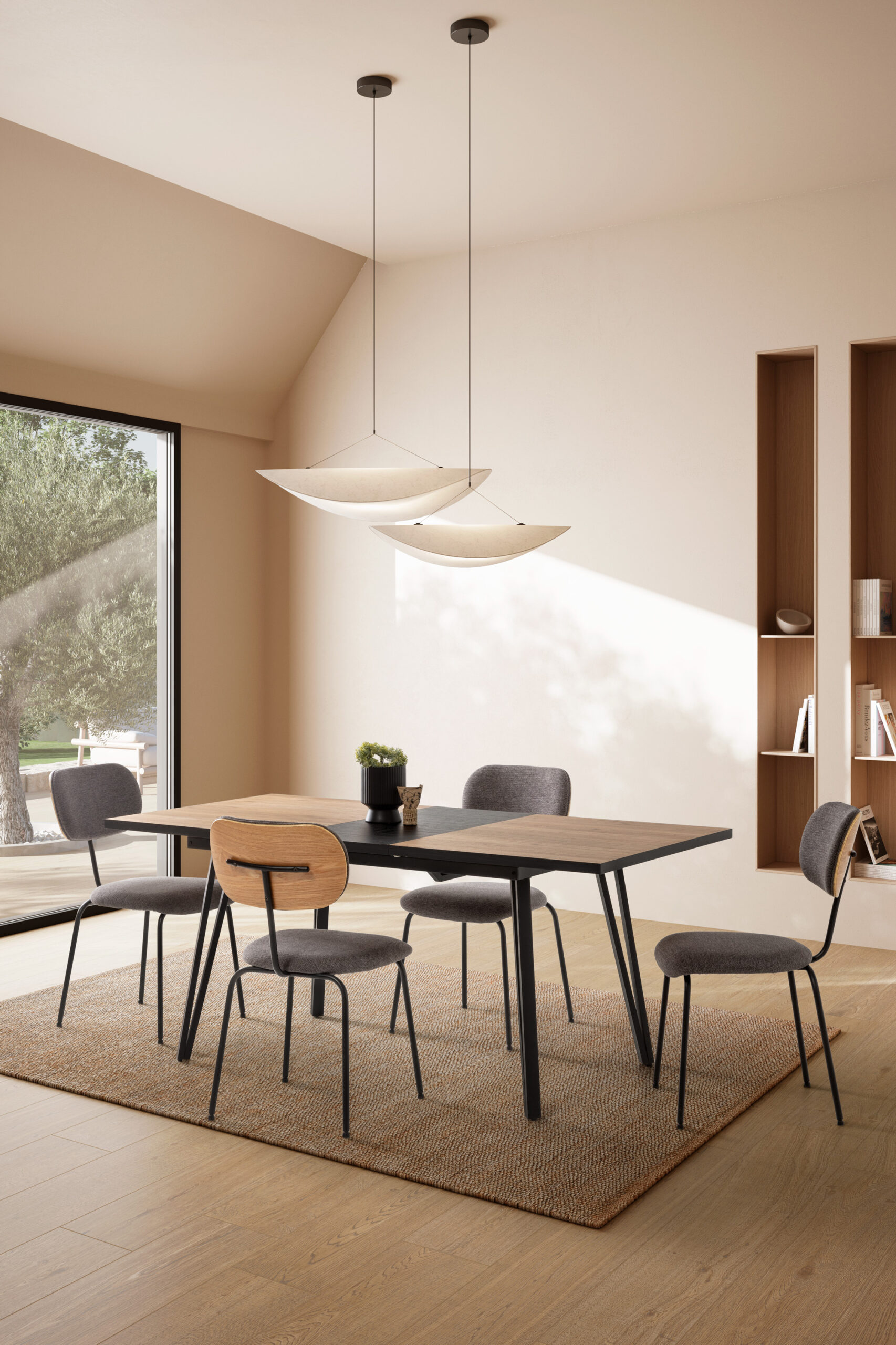 SILLA DASH NEGRO 4P/CAJA - Imagen 2