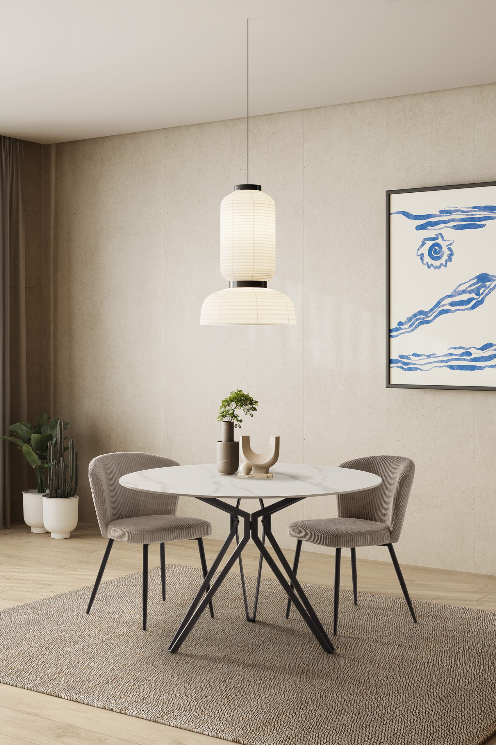 SILLA MEGAN BEIGE 4P/CAJA - Imagen 2