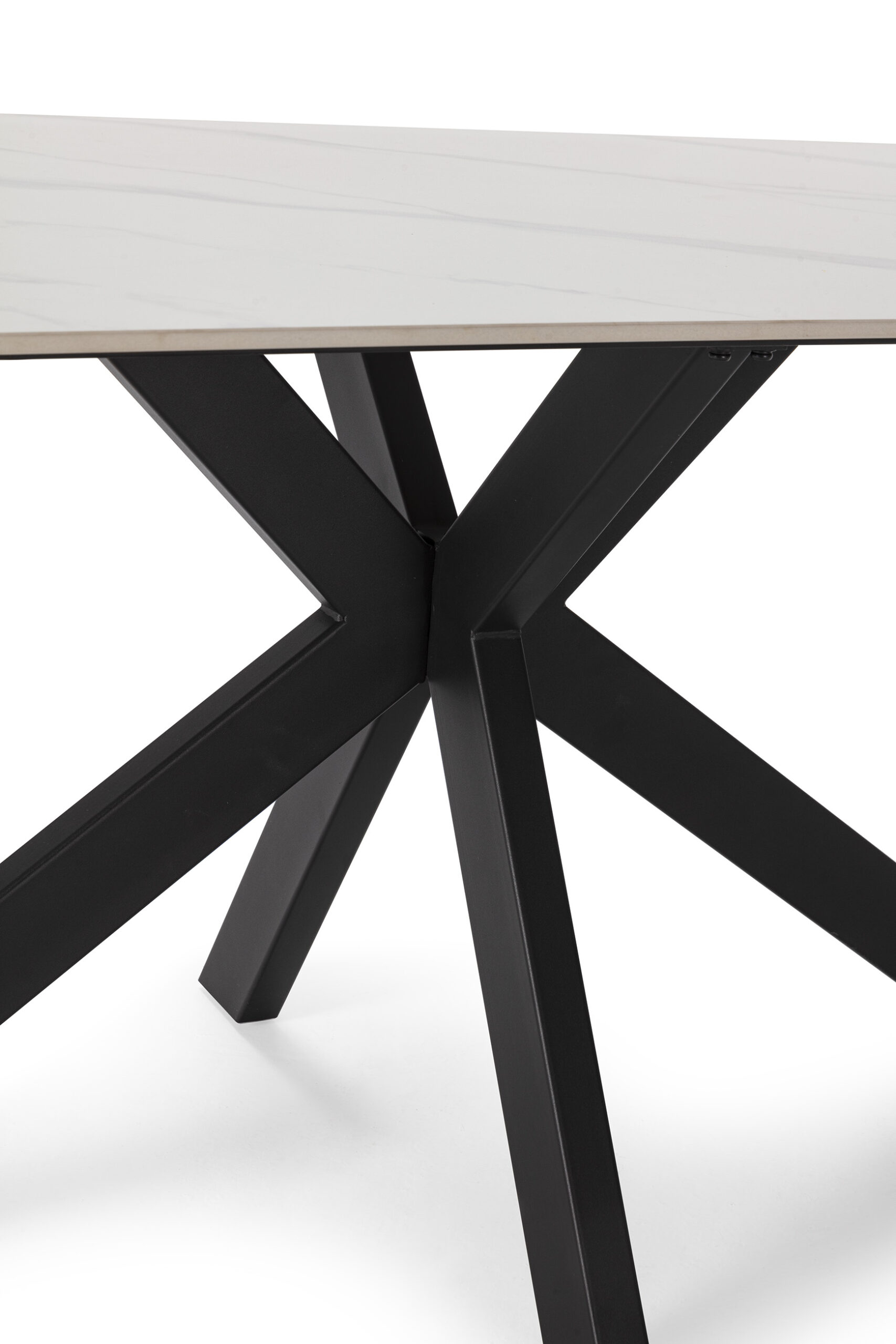 MESA RECT. BIMBA CERÁMICA BLANCA PIE NEGRO - Imagen 5